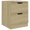 Stella Homewares Bedside Cabinet Sonoma Oak 40x40x50 cm Engineered Wood