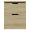 Stella Homewares Bedside Cabinet Sonoma Oak 40x40x50 cm Engineered Wood
