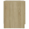 Stella Homewares Bedside Cabinet Sonoma Oak 40x40x50 cm Engineered Wood