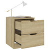 Stella Homewares Bedside Cabinet Sonoma Oak 40x40x50 cm Engineered Wood