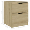 Stella Homewares Bedside Cabinet Sonoma Oak 40x40x50 cm Engineered Wood