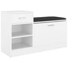 Stella Homewares Shoe Bench White 94.5x31x57 cm Engineered Wood