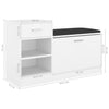 Stella Homewares Shoe Bench White 94.5x31x57 cm Engineered Wood