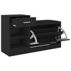 Stella Homewares Shoe Bench Black 94.5x31x57 cm Engineered Wood
