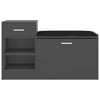 Stella Homewares Shoe Bench Grey 94.5x31x57 cm Engineered Wood