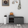 Stella Homewares Shoe Bench Grey 94.5x31x57 cm Engineered Wood