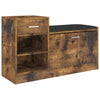 Stella Homewares Shoe Bench Smoked Oak 94.5x31x57 cm Engineered Wood