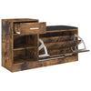 Stella Homewares Shoe Bench Smoked Oak 94.5x31x57 cm Engineered Wood