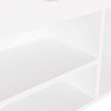 Stella Homewares Shoe Bench with Cushion White 104x30x49 cm Engineered Wood