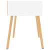 Stella Homewares Bedside Cabinet White 40x40x56 cm Engineered Wood
