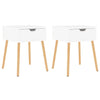 Stella Homewares Bedside Cabinets 2 pcs White 40x40x56 cm Engineered Wood