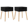 Stella Homewares Bedside Cabinets 2 pcs Black 40x40x56 cm Engineered Wood