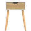 Stella Homewares Bedside Cabinets 2 pcs White & Sonoma Oak 40x40x56 cm Engineered Wood