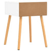 Stella Homewares Bedside Cabinets 2 pcs White & Sonoma Oak 40x40x56 cm Engineered Wood