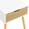 Stella Homewares Bedside Cabinets 2 pcs White & Sonoma Oak 40x40x56 cm Engineered Wood