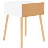 Stella Homewares Bedside Cabinet High Gloss White 40x40x56 cm Engineered Wood
