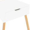 Stella Homewares Bedside Cabinet High Gloss White 40x40x56 cm Engineered Wood