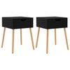 Stella Homewares Bedside Cabinets 2 pcs High Gloss Black 40x40x56 cm Engineered Wood