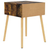 Stella Homewares Bedside Cabinet Smoked Oak 40x40x56 cm Engineered Wood