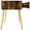 Stella Homewares Bedside Cabinet Smoked Oak 40x40x56 cm Engineered Wood