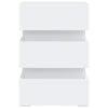 Stella Homewares LED Bedside Cabinet White 45x35x67 cm Engineered Wood