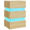 Stella Homewares LED Bedside Cabinet Sonoma Oak 45x35x67 cm Engineered Wood