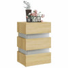 Stella Homewares LED Bedside Cabinet Sonoma Oak 45x35x67 cm Engineered Wood