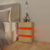 Stella Homewares LED Bedside Cabinet Sonoma Oak 45x35x67 cm Engineered Wood