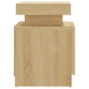Stella Homewares Bedside Cabinet Sonoma Oak 45x35x52 cm Engineered Wood