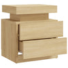 Stella Homewares Bedside Cabinet Sonoma Oak 45x35x52 cm Engineered Wood