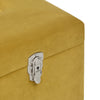 Stella Homewares Bench with Storage Compartment Mustard Yellow 80 cm Velvet