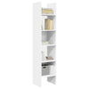 Stella Homewares Book Cabinet White 40x35x180 cm Engineered Wood