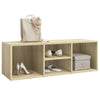 Stella Homewares Shoe Storage Bench Sonoma Oak 105x35x35 cm Engineered Wood