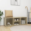 Stella Homewares Shoe Storage Bench Sonoma Oak 105x35x35 cm Engineered Wood