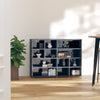 Stella Homewares Side Cabinet High Gloss Grey 97x32x72 cm Engineered Wood