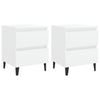 Stella Homewares Bed Cabinets 2 pcs White 40x35x50 cm Engineered Wood
