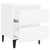 Stella Homewares Bed Cabinets 2 pcs White 40x35x50 cm Engineered Wood