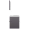 Stella Homewares Bathroom Furniture Set High Gloss Grey Engineered Wood