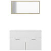 Stella Homewares Bathroom Furniture Set White and Sonoma Oak Engineered Wood