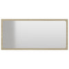 Stella Homewares Bathroom Furniture Set White and Sonoma Oak Engineered Wood