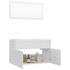 Stella Homewares Bathroom Furniture Set High Gloss White Engineered Wood
