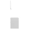 Stella Homewares Bathroom Furniture Set High Gloss White Engineered Wood