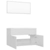 Stella Homewares Bathroom Furniture Set High Gloss White Engineered Wood