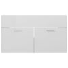 Stella Homewares Bathroom Furniture Set High Gloss White Engineered Wood
