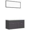 Stella Homewares Bathroom Furniture Set Grey Engineered Wood