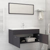 Stella Homewares Bathroom Furniture Set Grey Engineered Wood