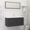 Stella Homewares Bathroom Furniture Set Grey Engineered Wood