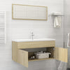 Stella Homewares Bathroom Furniture Set Sonoma Oak Engineered Wood