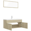 Stella Homewares Bathroom Furniture Set Sonoma Oak Engineered Wood
