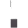 Stella Homewares Bathroom Furniture Set High Gloss Grey Engineered Wood